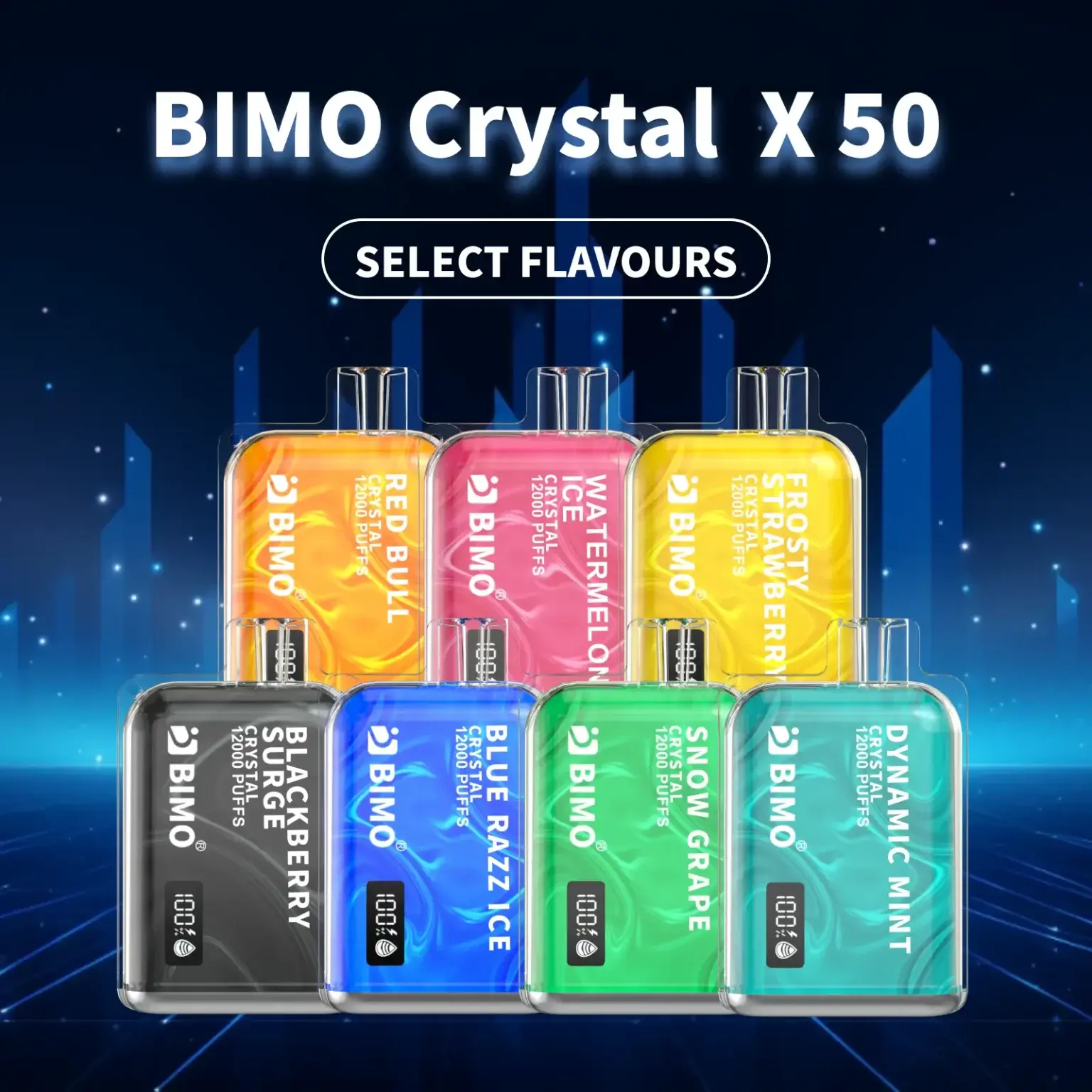 BIMO Crystal 12000 Puffs Disposable Vape